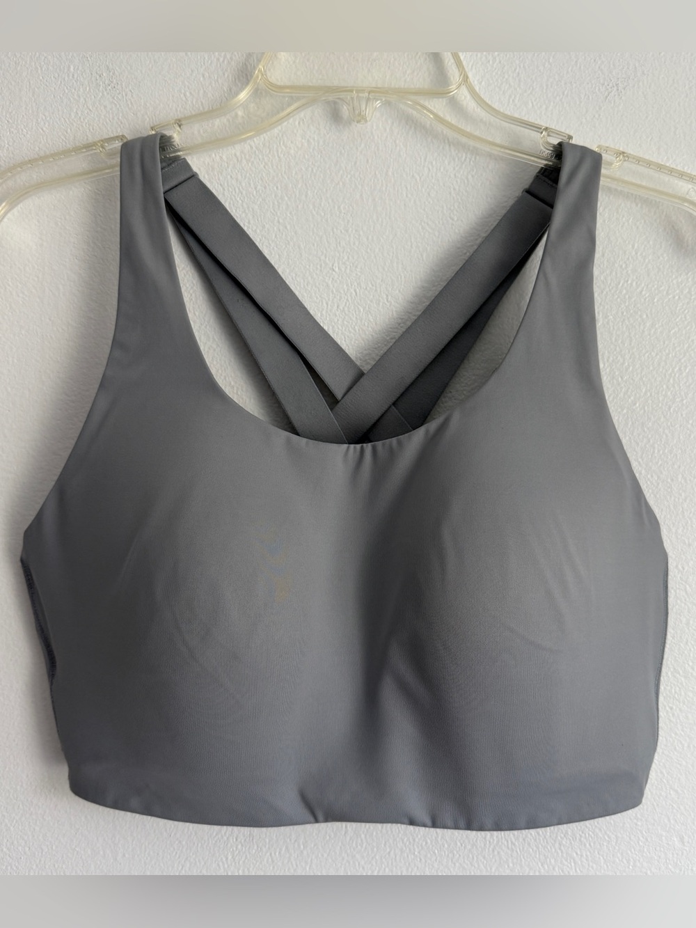 Lululemon 38DD Enlite Sports Bra Crossback High Support Running Yoga Blue / Grey